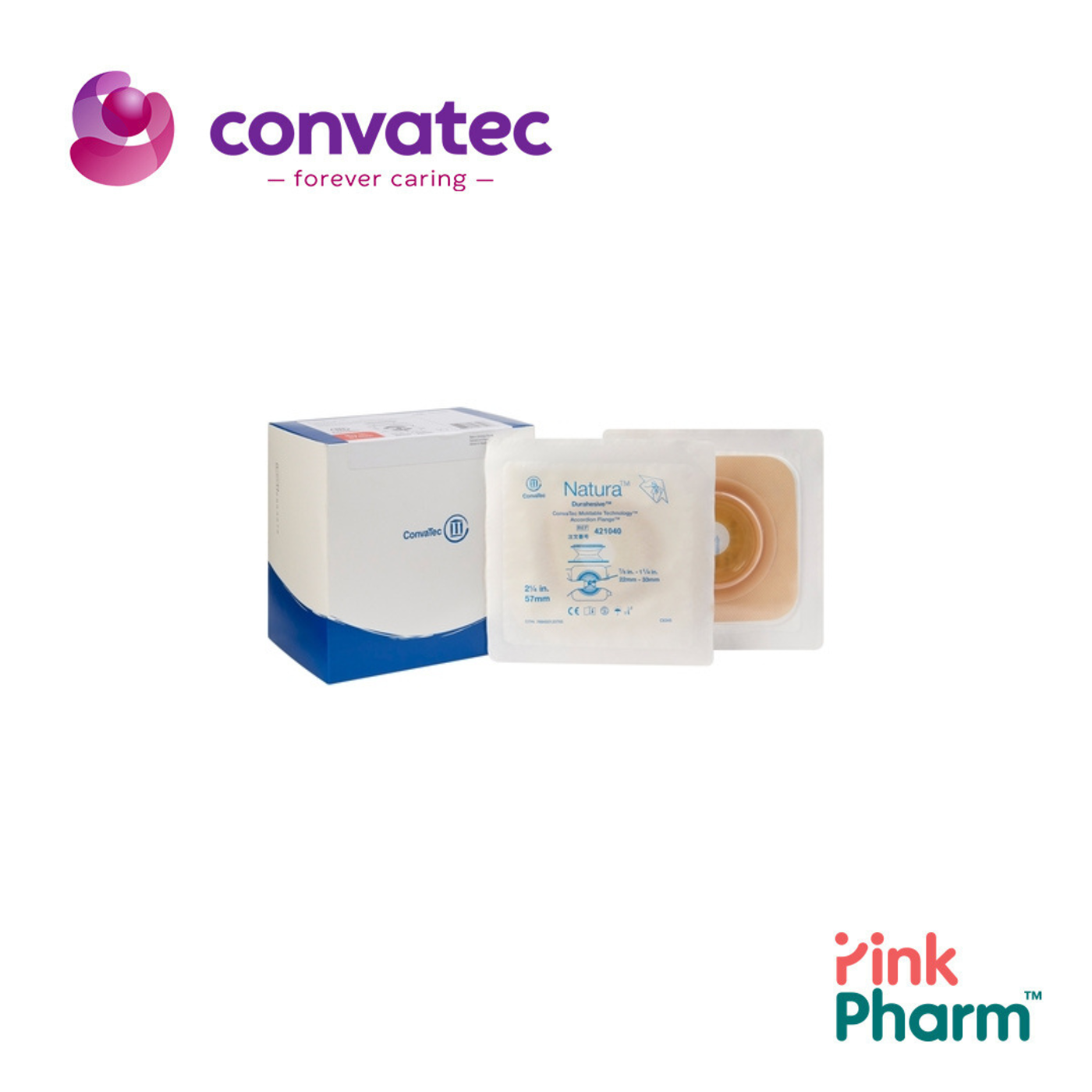 413154 Durahesive Wafer ชัวร์ฟิต แนทูร่า แป้นดูราฮีซีฟ ขนาด 38mm จำนวน 10 ชิ้น/กล่อง