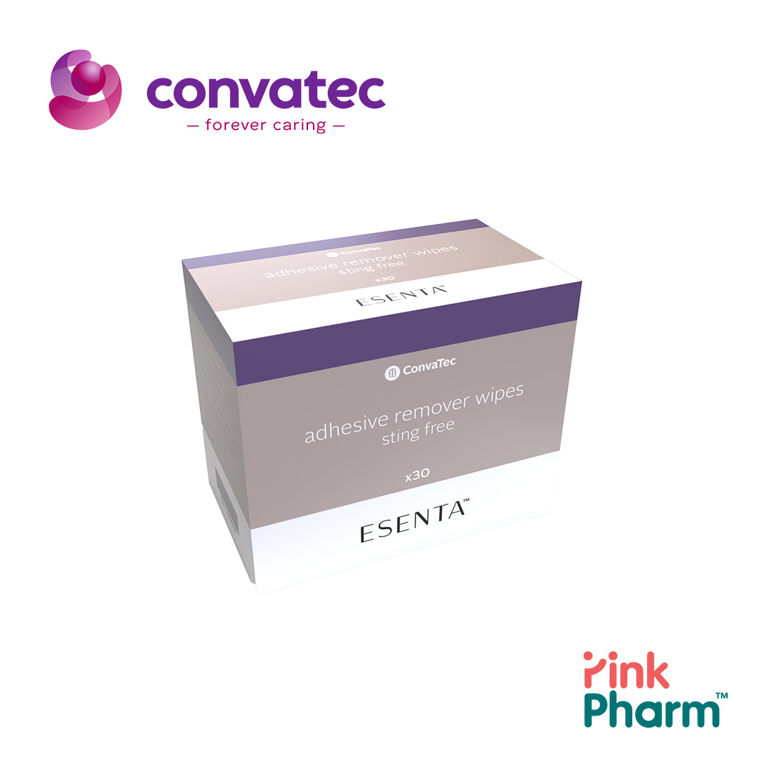 423281 Esenta Sting Free Medical Adhesive Remover Wipes เอสเซนต้า อุปกรณ์ลอกคราบกาวทางการแพทย์ ชนิดแผ่น จำนวน 30 แผ่น