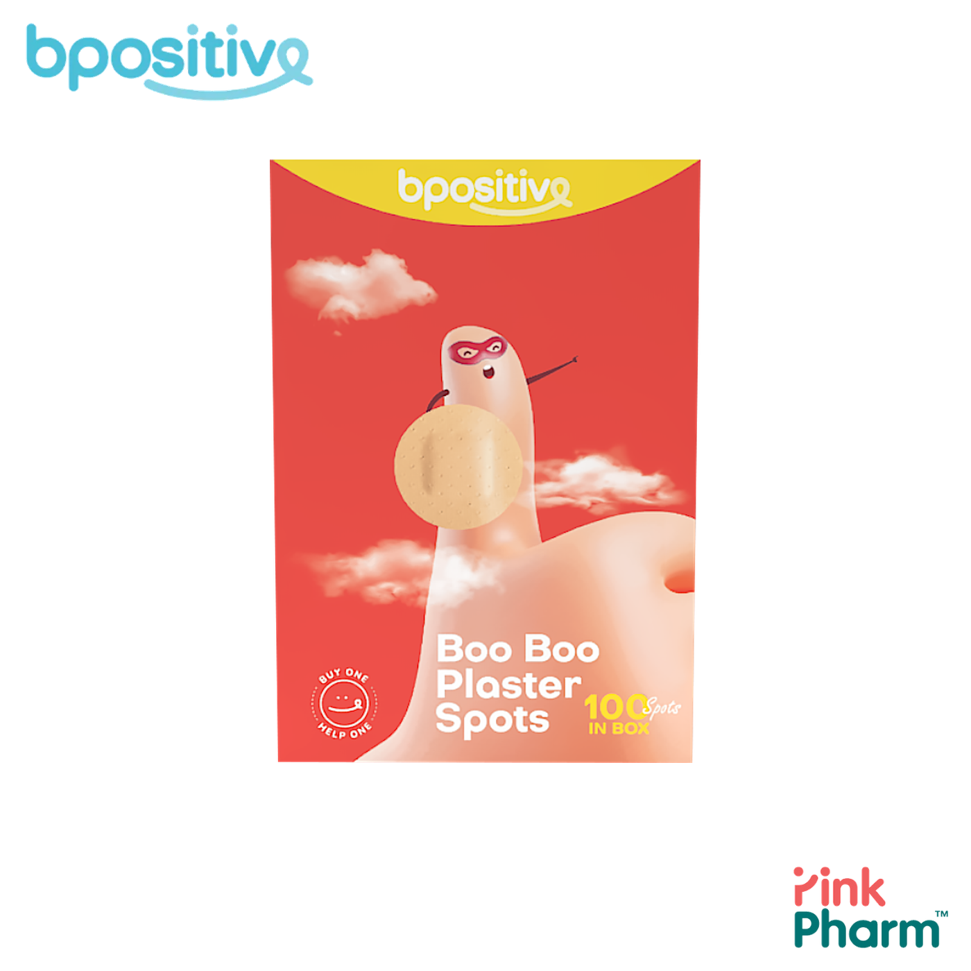 บีโพซิทีฟ บูบู พลาสเตอร์ปิดแผล แบบกลม Boo Boo Plaster Spots (20 ชิ้น) แบบจุดกลม ปิดสิว แผลเล็ก ฉีดยา