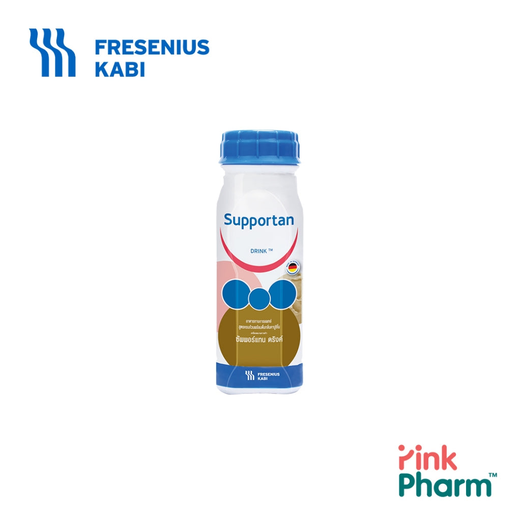 Fresubin Supportan Drink ซัพพอร์แทน ดริงค์ อาหารสูตรครบถ้วนพร้อมดื่ม กลิ่นคาปูชิโน (อาหารทางการแพทย์) 200 ml x 4 ขวด
